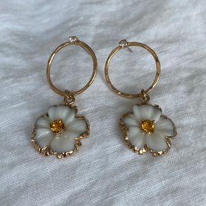 Anthropologie Daisy drop earrings